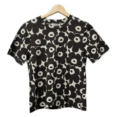 marimekko(マリメッコ) 半袖Tシャツ サイズXS レディース - ダークブラウン×アイボリー クルーネック/フラワー(花)のサムネイル