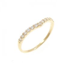 18k Pt900 ピンキーリング 4号程度 0.15ctダイヤモンド - メルカリ