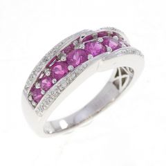 ルビー3.03ct ダイヤモンド0.80ct ミステリーリング - メルカリ