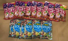 UHA味覚糖 コグミ 80g×10袋+ノーベル製菓 ちび サワーズ ドリンクアソート 80g×6個//734648/4902750590380/4902124071743のサムネイル