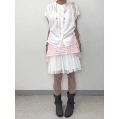 JILTU petit frill dress pattern 千鳥柄ワンピース - メルカリ