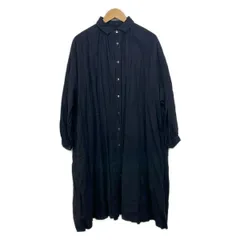 nest Robe(ネストローブ) ワンピース レディース - ダークネイビー レギュラーカラー/長袖/ロング