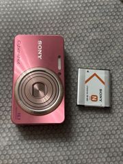 SONY Cyber-shot ピンク 本体 充電器 バッテリー付 - メルカリ