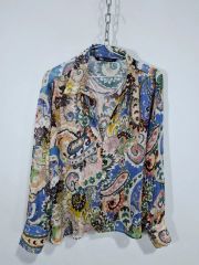 ETRO エトロ シルク100% 長袖シャツ 総柄 イタリア製 - メルカリ