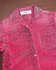 GOLDEN GOOSE ゴールデングース ヒョウ柄 レオパード デニム シャツのサムネイル