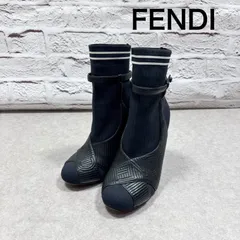 美品 FENDI フェンディ ロココブーツ ソックスブーツ レザー 35のサムネイル