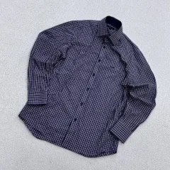 95 DAKS メンズ チェック パータン 長袖 カラ シャツ 0526Eのサムネイル