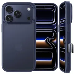 【新品】 NIMASO iPhone 17 Pro用 ケース 滑り止め マット仕上げ 半透明 全面保護 iPhone 17 Pro 対応 カバー 耐衝撃 カメラコントロールカバー 米軍MIL規格取得 ワイヤレス充電 ストラップホール付き アイフォン17Pro対