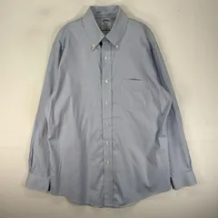 古着 ブルックスブラザーズ Brooks Brothers 長袖シャツ ボタンダウン REGENT M  ブルー系 無地 メンズのサムネイル