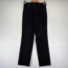 古着 90's/90年代 ラングラー Wrangler USA製 デニム パンツ ブラックデニム ストレート ジーパン W28×L36  ブラック系 メンズ