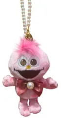 【ユニバーサルスタジオジャパン USJ 限定】セサミストリート モッピー ぬいぐるみ キーチェーン パールチェーン＆リボン付き ユニバ 公式 グッズ