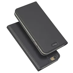 【新品】 iPhone 6 / 6s ケース 手帳 iphone6sケース 手帳型 アイフォン6 アイフォン6s case カバー iPhone6 iPhone6s 適用 スマホケース カードポケット マグネット スタンド 軽量 薄型 ブラック 薄い黒 【ライ
