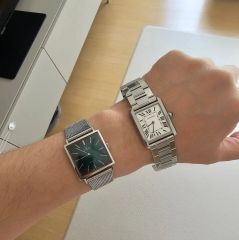 OH済 1973年製 オメガ デビル タンク・カレ レディース スクエア 極上