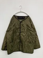BACK NUMBER バックナンバー ミリタリージャケット X-LARGE カーキ 無地 キルティング フードなし ボタン留め メンズのサムネイル