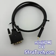 【StarTech.com】 Mini HDMI - DVI 変換ケーブル 1m ビデオカメラ/小型PC用【1491】のサムネイル