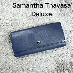 Samantha Thavasa Deluxe サマンサタバサデラックス 長財布 レザー ネイビーのサムネイル