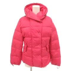 マックスマーラ ウィークエンドライン MAX MARA WEEKEND LINE ダウンジャケット 上着 38 ピンク ボタン留め フード付き /IL ■ECG004のサムネイル