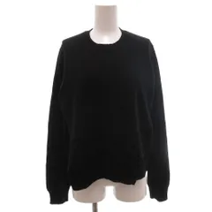 トリココムデギャルソン tricot COMME des GARCONS 99年 アーカイブ ニット セーター クルーネック フロッキープリント ラップデザイン 黒 ブラック /KB ■ECF005のサムネイル