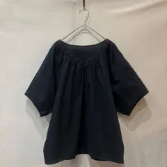 BABYLONE バビロン ギャザー ボリュームスリーブ チュニック ブラウス ブラック 38 レディース USEDのサムネイル