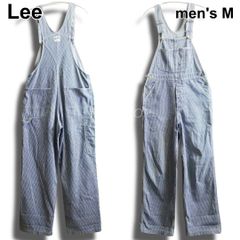 美品／36インチ】Lee ヒッコリー オーバーオール 濃紺 ロールアップ