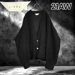 21AW JieDa MOHAIR CARDIGAN BLACK KNIT ジエダ モヘア カーディガン 黒 ブラック ニットドロップショルダー オーバーサイズ メンズ ビッグシルエット 秋冬 羽織り トップス ジャケット アウター カジュアル モード L相当のサムネイル