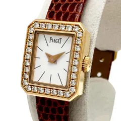【PIAGET/ピアジェ】P10691 保あり 腕時計 K18ゴールド 18金 /レザー クオーツ 白文字盤/茶ベルト レディース 【中古】【真子質店】【BL】のサムネイル