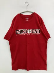 Champion チャンピオン Tシャツ/カットソー L レッド 前面プリント ミドル丈 半袖 クルーネック(丸首) メンズ