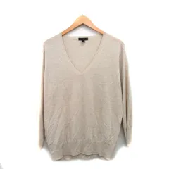 ジェイクルー J.CREW ニット セーター 長袖 Vネック ウール シンプル L ベージュ /KT29
