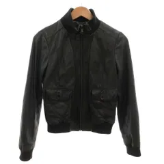 バナナリパブリック BANANA REPUBLIC ジャケット S 黒 ブラック 長袖 リブ襟 フラップポケット /SC ■ECF005のサムネイル