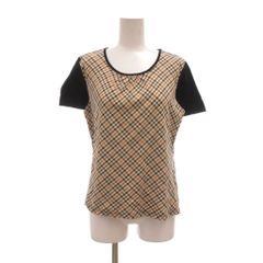 DAKS LONDON チェック柄 半袖カットソー レース襟 38 - メルカリ
