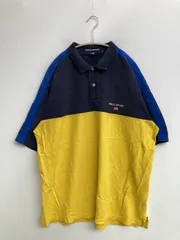 POLO SPORT ポロスポーツ ポロシャツ XL イエロー 無地 ワンポイント ブランドロゴ 半袖 メンズ