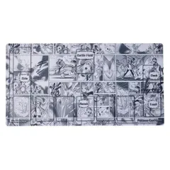 【中古】サプライ ポケモンカードゲーム ラバープレイマット -Yusuke Murata- コミック総柄 ポケモンセンター限定のサムネイル