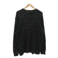 ベルシュカ Bershka ニット セーター L 黒 ブラック 長袖 クルーネック 杢調 /NU ■ECF005のサムネイル
