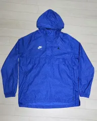 US M NIKE ジョーダン ウイングス 1988 アノラック ブルー シメント ジャケット