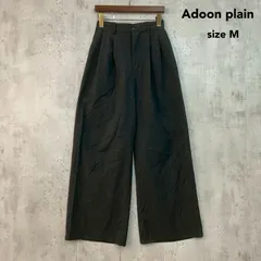 Adoon plain アドーンプレーン ワイドパンツ KT301030AP Mサイズ ボトムス スラックス ブラック 黒 タックパンツ イージーパンツ カジュアル キレイめ モード スタイリッシュ メンズ 春 ★ ■◇のサムネイル