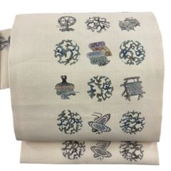 本日限定セール❤️新品未使用 正絹 夏名古屋帯 夏帯 紗絽 トーン記号