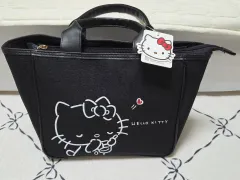 ハローキティ ブラック トートバッグ (新品)