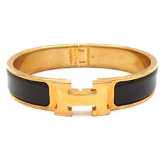 HERMES(エルメス) バングル クリックH ゴールド×黒のサムネイル