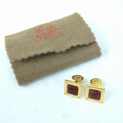 LOEWE ロエベ アナグラム刻印 天然石 カフスボタン カフリンクス