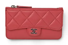 シャネル コインケース/カードケース/フラグメントケース CHANEL ラムスキン ピンク【中古】のサムネイル