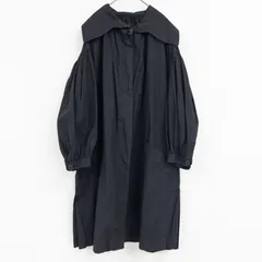 Vivienne Westwood  ANGLOMANIA ヴィヴィアンウエストウッド アングロマニア コート シャツワンピース 襟付き パフスリーブ コットン ブラック イタリア製 レディース b01531のサムネイル