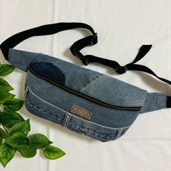 デニムリメイク ボディバッグ ウエストポーチ ユニセックス