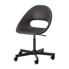IKEA イケア 回転チェア 合皮 黒 - メルカリ