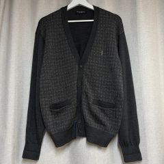 ☆美品☆イヴサンローラン カーディガン M カサンドラロゴ バイカラー