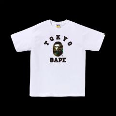 美品 APE BAPE KAWS マリリンモンロー カレッジロゴTシャツXL 白
