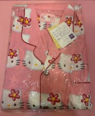公*o様 未使用 タグ付き ヒョウ柄キティ パジャマ 平成レトロ 当時物 L