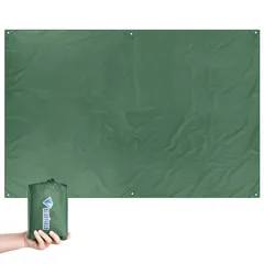 【人気商品】収納袋付き (グリーン キャンプマット テント M 軽量小型 - 防水シート グランドシート 220x180 タープ天幕 多機能 CM) TRIWONDERのサムネイル