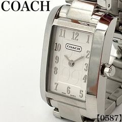 稼動品】 COACH コーチ 腕時計 シグネチャー レクタンギュラー