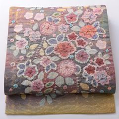 新品 西陣織袋帯【綿芯御仕立付】エミール・ガレの意匠をモチーフに