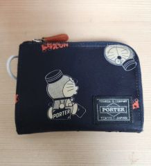 PORTER スヌーピー 三つ折り財布 ネイビー - メルカリ